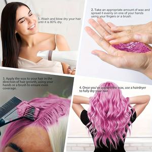 <span class=keywords><strong>Cire</strong></span> colorante temporaire pour cheveux, crème coiffante instantanée, pommade capillaire naturelle pour fêtes et cosplay - Product Image 5