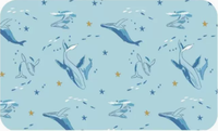 Tissu en polyester PVC à motif de baleine, impression par transfert thermique, imperméable, pour glacières et bâches