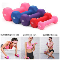 Ensemble d'haltères revêtus de néoprène ZJFIT Z-213 de haute qualité avec support Poids personnalisables (1kg-4kg) Couleur et logo personnalisés