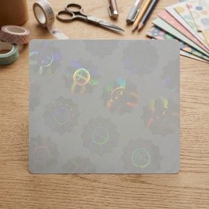 Authentic Custom PET Holographic Rectangular State Card Permanent Vinyl Laser Overlay <b>Logo</b> Adhesive <b>Sticker</b> Logistics - Product Image 3