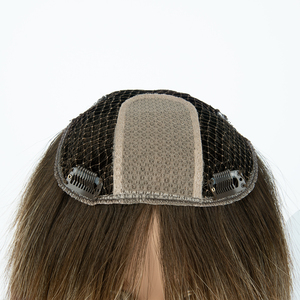 Extensiones de Cabello Natural Ruso 100% Cutícula con Base de Red 6x6, Topper Invisible para Mujer, para un Aumento de Volumen sin Costuras - Product Image 4