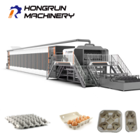 Hoogwaardige automatische PLC-gestuurde machine voor het vormen van eiertrays van afvalpapierpulp, 10000 stuks/uur