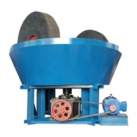 Broyeur à plaques humides haute efficacité pour minerai d'or, équipement de valorisation de l'or à haute récupération, machinerie minière à petite échelle