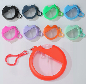 Tùy chỉnh du lịch Kích thước nhựa rõ ràng Chai xịt với Silicone tay áo bơm lại rỗng <span class=keywords><strong>container</strong></span> Keychain Nước hoa xịt chai - Product Image 1