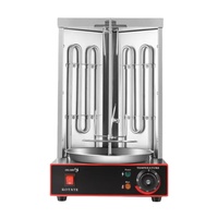 Nouveau Prix Usine NWD Machine à Griller Commerciale Automatique à Gaz en Acier Inoxydable 4 Brûleurs pour Shawarma & Kebab 100kg/h 110-380V En Promotion