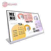 Écran LCD publicitaire intérieur Full HD de 23,6 pouces 2K 4K pour menu de restaurant, affichage de kiosque de restauration rapide, affiche numérique