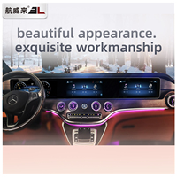 Monitor mobil Android 13.0 12.3 "layar IPS navigasi GPS papan dasbor tiga Stereo layar terpisah untuk Benz Vito garansi 1 tahun