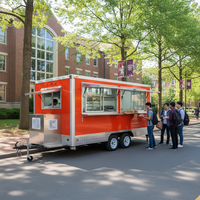 Nouveau camion de restauration Dream Fly F-100-3 entièrement équipé avec une construction en acier inoxydable Cuisine complète Utilisation en extérieur