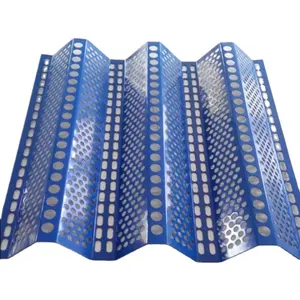 공급 천공 메쉬 방풍 방진 스크린 금속 산업용 방풍 시트 바람 먼지 울타리 판매