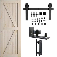 Accessoires de quincaillerie pour portes en bois à prix d'usine Kit de quincaillerie pour rails coulissants Quincaillerie pour portes de grange coulissantes
