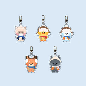 Venta al por mayor de llaveros de PVC de doble cara con impresión UV de dibujos animados, colgantes para bolso, regalo de recuerdo de moda con diseño de estrella - Product Image 3