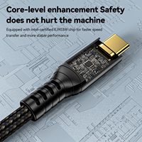 Câble Thunderbolt 4 Le câble USB C haute vitesse 40Gbps prend en charge la charge rapide 100W/affichage 8K @ 60Hz Compatible Thunderbolt 3/ USB4