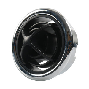 <b>Black</b> Circular RV Air <b>Vent</b> With Chrome Frame Modern Vehicle Interior Accessory - Product Image 2