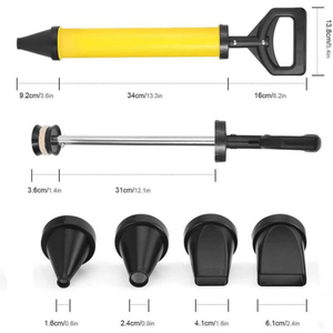 Outil d'applicateur de pulvérisateur de <span class=keywords><strong>pistolet</strong></span> de jointoiement de pointage de <span class=keywords><strong>mortier</strong></span> pour la chaux de ciment 4 buses - Product Image 6