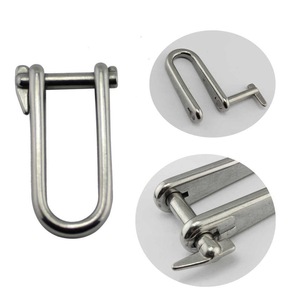 Grillete de Acero Inoxidable en Forma de D M5 M6 M8 con Pasador Roscado para Herrajes de Aparejos Marinos - Product Image 3