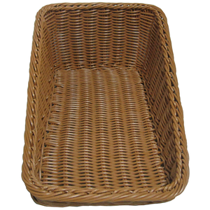 Vente en gros, panier de rotin en plastique étranger de canne <span class=keywords><strong>blanche</strong></span> de supermarché coloré personnalisé pour le stockage de légumes et de fruits - Product Image 4