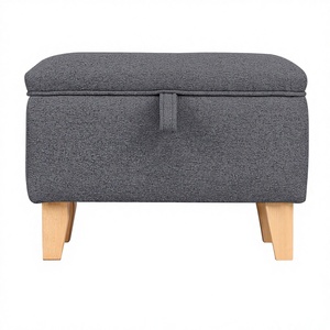 <span class=keywords><strong>Banc</strong></span> ottoman capitonné Ainsley moderne avec couvercle à charnières et <span class=keywords><strong>rangement</strong></span>, tabourets pliables en tissu pour salon, <span class=keywords><strong>salle</strong></span> <span class=keywords><strong>de</strong></span> <span class=keywords><strong>bain</strong></span>, hôtel - Product Image 1