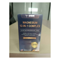 12 in 1 Magnesium Complex Capsules 120 Kapsul OEM Private Label Stok Siap Grosir SKU MBP002065