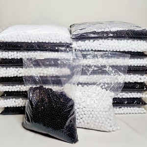 500g White Acrylic <strong>Beads</strong> <strong>Black</strong> Acrylic <strong>Beads</strong> Loose Round Plastic <strong>Beads</strong> for Jewelry Decoration Making - Product Image 3