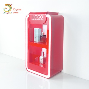 Présentoir personnalisé multi-niveaux en acrylique pour atomiseurs, stand lumineux moderne pour produits <span class=keywords><strong>électronique</strong></span>s avec verrouillage numérique - Product Image 3