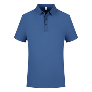 Polo en nylon uni à manches courtes, tenue de travail, usage quotidien, noir, blanc, bleu marine, bleu ciel, bleu foncé, gris volcanique - Product Image 4