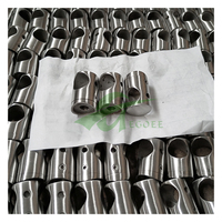 Support de barre transversale contemporain en acier inoxydable 304/316 moulé sur mesure pour garde-corps de balcon et d'escalier, idéal pour les hôtels