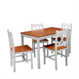 Factory direct sales solid pine wood dining sets