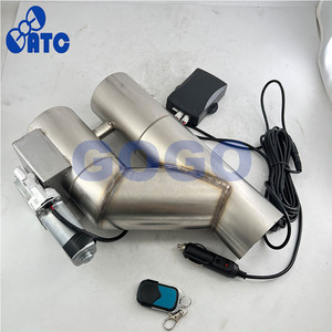 Tubo de escape eléctrico de acero inoxidable de 3 "/76mm, corte electrónico, interruptor remoto inalámbrico y manual de doble válvula - Product Image 4