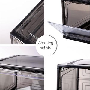 <span class=keywords><strong>Iris</strong></span> hình chữ nhật có thể gập lại nhự<span class=keywords><strong>a</strong></span> trong suốt Giày hộp lưu trữ với biểu tượng tùy chỉnh thân thiện với môi thiết kế hiện đại - Product Image 2