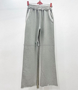 <span class=keywords><strong>Pantaloni</strong></span> da jogging da <span class=keywords><strong>uomo</strong></span> all'ingrosso con orlo grezzo, <span class=keywords><strong>larghi</strong></span>, oversize, effetto distressed, a gamba larga, senza stampa - Product Image 3