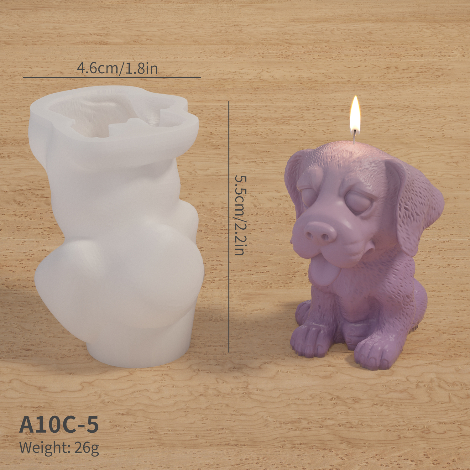 A10C-5 Moule Beagle Blanc