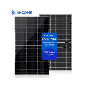 독일에서 초침 태양 전지 패널 수입 550W 560W 570W Topcon 16BB 하프 컷 이중 유리 모듈