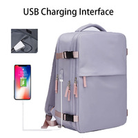 Mochila para Portátil de 16 Pulgadas, Personalizable, Antirrobo, con Puerto de Carga USB, Múltiples Compartimentos, Impermeable, para Viajes de Negocios