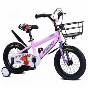 Bicicleta Infantil de 12/16 Pulgadas con Ruedas de Entrenamiento, Bicicleta para Niños y Niñas de 2 a 9 Años, Cuadro de Acero, Bicicleta para Niños Pequeños, OEM - Product Image 1