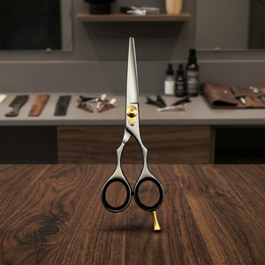 Ciseaux de barbier professionnels multicolores à long manche en acier inoxydable 6CR13 pour droitiers, ciseaux de coupe de cheveux arc-en-ciel pour salon - Product Image 4