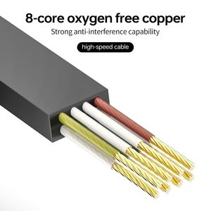 Có thể thu vào cáp Ethernet Cat6 cáp Ethernet phẳng LAN Cáp tốc độ cao ngoài trời Ethernet vá dây cho máy tính xách tay du lịch - Product Image 3