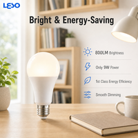 Ampoule LED intelligente 9W WiFi+BLE double mode 800LM dimmable, culot B22/E27/E14, pour usage domestique, compatible Tuya App, Alexa et Google