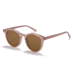 Gafas de sol polarizadas redondas con montura blanca para mujer, protección solar UV400 antideslumbrante, a la moda, para adultos - Product Image 4