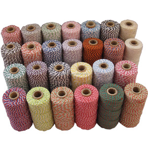 2mm 12ply đôi màu 3 <span class=keywords><strong>S</strong></span>ỢI XOẮN bông <span class=keywords><strong>Baker</strong></span> của dây 100m spool mềm mại và linh hoạt cho tất cả các loại quà tặng đóng gói - Product Image 4