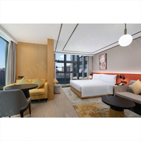 Conjunto de muebles de dormitorio para Hotel, Set de muebles de estilo moderno de Dubái para Interior de Hotel