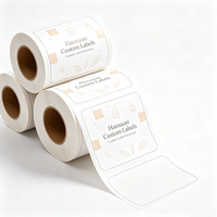 Étiquettes personnalisées Haoxuan pour échantillons de thé, autocollants imprimés en papier synthétique mat pour petits emballages de thé