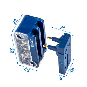 JANETEC Serrure de porte auxiliaire pour seuil supérieur de porte de palier d'<span class=keywords><strong>ascenseur</strong></span> en acier, <span class=keywords><strong>Contact</strong></span> à 8 broches LL-8 JY45-A1Z pour accessoires - Product Image 3