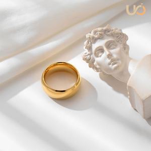 Bague vintage personnalisée pour homme, hypoallergénique, en acier inoxydable, plaquée or 14k 18k, pour homme et femme - Product Image 3