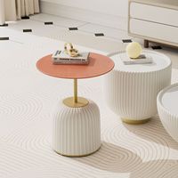 Table d'appoint en verre trempé de style nordique moderne et minimaliste, étagère d'angle de luxe léger pour chevet, canapé, salon, meuble de fin de rangement pour la maison