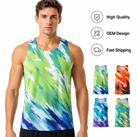 Débardeur en tissu mesh sans manches de haute qualité, séchage rapide, respirant, vêtements de sport, design personnalisé OEM ODM, impression de logo, débardeur unisexe