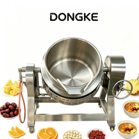 Marmite à soupe inclinable à gaz DONGKE en acier inoxydable pour compote de fruits et ragoûts