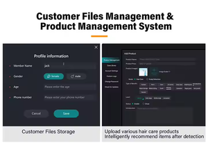 뷰티 살롱 탈모 두피 스캐너 인쇄 보고서 2025 AI 지능형 고객 파일 관리 최고의 두피 분석기 기계 - Product Image 5