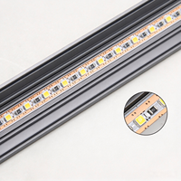 Barre lumineuse LED linéaire d'angle à 90 degrés 12V/24V, connexion sans soudure, découpable pour cuisine, placard, armoire à chaussures