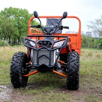 Quad agricole 4x4 250cc à refroidissement liquide avec benne basculante hydraulique et pneus résistants au boue pour terrains accidentés et plantations