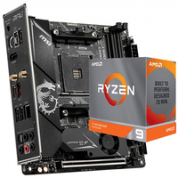 MSI MPG B550I游戏边缘最大无线二手主板支持R7 3700X 3800X R9 3900X 3950X台式机用中央处理器